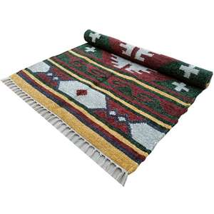 Exquisite Handwoven 2.5x4 Feet Silk <b>Runner</b> Timeless Style and Silky Soft Underfoot Feel Cotton Material - Product Image 4