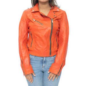 Reliable Women <b>Leather</b> <b>Jacket</b> Slim Fit Custom Design Smooth Zipper Functional Pockets Riding Wear OEM Women <b>Leather</b> <b>Jacket</b> - Product Image 1