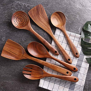 Juego de 2 Cucharas de Madera de Acacia FAIZA CRAFT Personalizadas para Condimentos de Cocina, Café, Té, Miel y Postres, Solo Lavar a Mano - Product Image 6