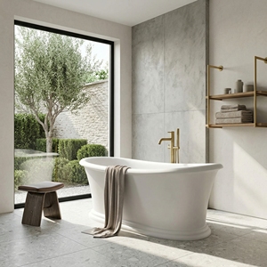 Bañera Independiente FW-3305 de Diseño Moderno, Fabricada en Acrílico, Apta para Uso en Baños - Product Image 3