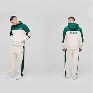 Men’s Premium Regular Fit <b>Colour</b> Block Hooded Tracksuit <b>Set</b> – Hoodie & Jogger Pants - Product Image 6