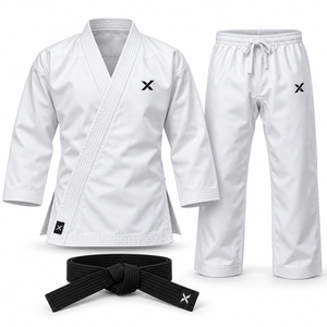Uniforme et vêtements de karaté pour hommes |   100% Coton Haute Qualité |   Couleurs et ceintures personnalisables |   Vêtements de sport et d'arts martiaux - Product Image 1