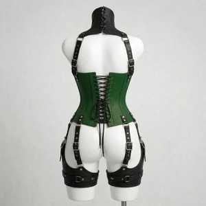 Faja Reductora de Cintura y Postura para Mujer, Tallas Grandes, Ajustable, de Cuero Sintético Estilo Steampunk, con Control de Abdomen y Efecto Moldeador - Product Image 2
