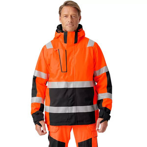 Custom Made Construction Winter Hi Vis Long Sleeve <b>Jackets</b> Waterproof Reflective Safety Reflector <b>Worker</b> Workwear <b>Jacket</b> - Product Image 5