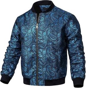 New Mens Slim Fit Bomber <b>Jacket</b> Coat <b>Casual</b> Sportswear Stand Collar Zipper Closure <b>Lightweight</b> Leather Spring Fall Outwear - Product Image 4