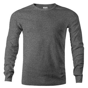 T-shirt à manches longues pour homme en coton 100% - Impression sérigraphique sur le devant - Col rond - Haute qualité - Quantité personnalisée - Anti-boulochage - Product Image 6