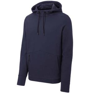 Sweat-shirts à capuche d'hiver pour hommes en gros, coupe classique, 320 g/m², 100 % coton, écologiques, logo personnalisé avant et arrière, bleu marine - Product Image 5