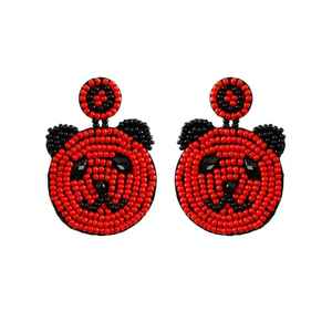 Pendientes de estilo clásico con cuentas y lentejuelas de alta calidad para mujer, joyería de moda para fiestas, pendientes colgantes llamativos, arte femenino. - Product Image 4