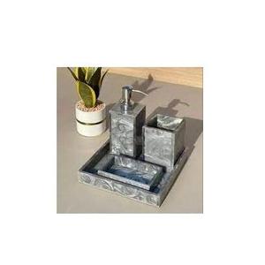 2026 Trending Epoxy Resin <b>Bathroom</b> <b>Accessories</b> <b>Set</b> Marble Style Luxury <b>Bathroom</b> Organizer Countertop Vanity Decor Wholesale Gift - Product Image 4