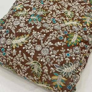 Tela Africana Premium para Confección de Ropa, Material Georgette con Bordado Intenso para Vestidos de Mujer, Moda Tradicional - Product Image 6
