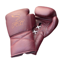 Guantes de Boxeo Profesionales FLY, Personalizados OEM, de Cuero Genuino, Transpirables, Antideslizantes, de Dedo Completo, para Entrenamiento y Sparring, Ligeros y Absorbentes de Humedad