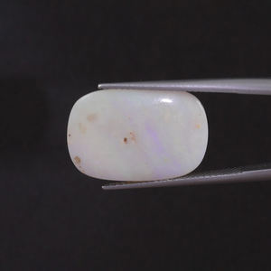 Opale blanche naturelle, pierre précieuse en vrac, 8,13 carats, taille coussin 21x14mm, certifiée IGI, taillée et polie à la main, vente en gros pour la fabrication de bijoux - Product Image 3