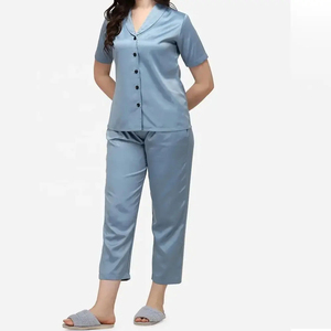 Conjunto de Pijama de Algodón con Logotipo Personalizado para Mujer, Ropa de Dormir, Precio al por Mayor - Product Image 6