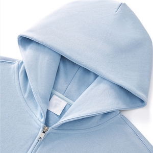 เสื้อฮู้ดดี้ผู้หญิงคุณภาพพรีเมียม ผ้าฝ้ายหวี 100% ซิปหน้า เป็นมิตรกับสิ่งแวดล้อม ปรับแต่งได้ ขายส่งสำหรับฤดูหนาว - Product Image 5