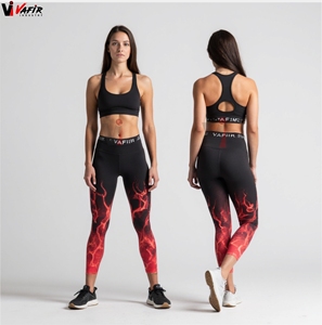 Ensemble de yoga deux pièces en maille sublimée, taille mi-haute, respirant, antibactérien, sans couture, doux, pour femme, idéal pour le sport et le fitness - Product Image 3