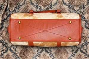 Bolsa de Viaje de Cuero Genuino, Ligera, Hecha a Mano, con Cierre, Multifuncional, Unisex, Estilo Vintage, Grande - Product Image 6