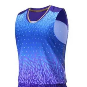 Uniforme de Baloncesto Personalizado con Diseño Impreso, Transpirable, sin Mangas, MOQ Bajo, Tallas Grandes, Secado Rápido, 100% Poliéster - Product Image 4