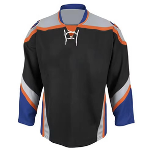 Maillot de hockey sur glace personnalisé pour homme, respirant, léger, imprimé par transfert thermique, vêtements d'équipe professionnels, positions de logo personnalisées - Product Image 1