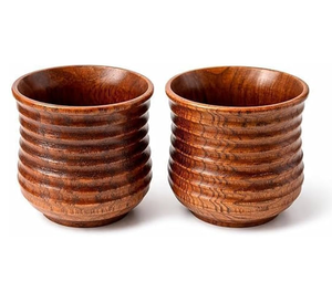 Tasse à café ou à thé en bois écologique de qualité supérieure, finition bois naturel, tasse à boire artisanale pour la maison, le café ou les fêtes - Product Image 2