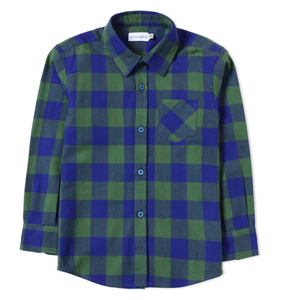 Checked Flannel <b>Shirt</b> Men Cotton Long Sleeve Regular Fit Button Down Casual Design Soft Breathable Material For Daily <b>Walking</b> - Product Image 1