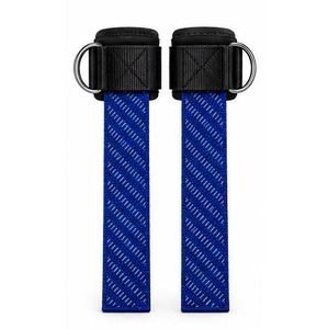 Sangles de levage M.Fitness personnalisées en coton haute élasticité, antidérapantes, avec fermeture auto-agrippante et anneaux en D pour la musculation et la gymnastique - Product Image 3