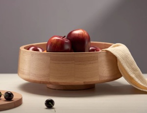 Tazón para Servir de Madera de Mango Artesanal con Base de Pedestal, Artesanía Atemporal para una Presentación de Comida Sofisticada - Product Image 6