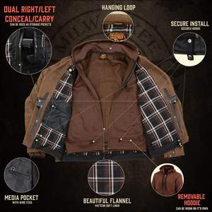 Blouson de moto en cuir pour homme 2025, respirant, de qualité supérieure, avec design ventilé et doublure de capuche amovible pour les motards - Product Image 4