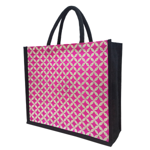 Bolsa de yute con estampado bonito y a la moda, bolsa de yute ecológica tejida con asa, fabricada en la India, West y Bengal - Product Image 2