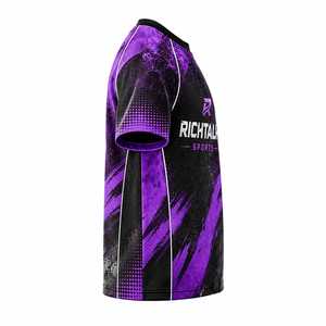 Camiseta de Cuello Redondo con Bordado Frontal para Hombre, Diseño Moderno, Color Personalizado, 100% Algodón, Alta Calidad, Uso Casual, Secado Rápido, Transpirable, Manga Corta - Product Image 3