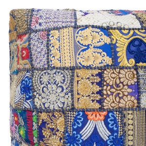 Cojines de suelo hippy, funda de cojín decorativa Bohemia, cojín de retales Sari - Product Image 2