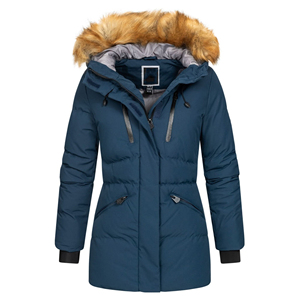 Ladies Longline <b>Parka</b> <b>Jacket</b> Premium Warm Winter Hooded Coat Water Resistant Outerwear Wholesale Factory Supplier Winter Hooded - Product Image 4