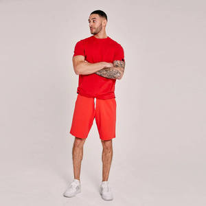 Ensemble de survêtement en coton à manches courtes pour homme, personnalisé OEM, été, deux pièces, t-shirt et short - Product Image 2