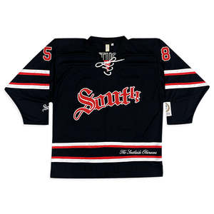 Maillot de hockey personnalisé brodé, haute qualité, maille respirante en polyester, maillot de supporter avec numéros, grandes tailles, été - Product Image 6