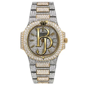 Briva – montre-bracelet de luxe carrée en verre argenté, analogique, avec lunette scintillante, bracelet en acier inoxydable, mouvement à Quartz, résistante à l'eau 10 - Product Image 1