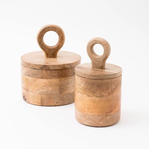 Recipiente de Almacenamiento de Alimentos de Madera de Gran Capacidad, el Más Vendido, para Organización de Estantes de Cocina y Almacenamiento Decorativo en la Despensa - Product Image 1