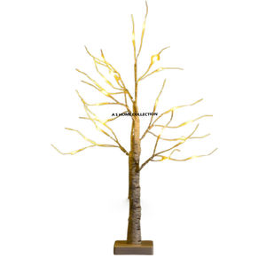 Decoración Navideña de Metal con Diseño de Árbol Estilo Dubái, Iluminación LED de Color Marrón para Festivales, Artículos de Navidad para el Hogar y Restaurantes - Product Image 1