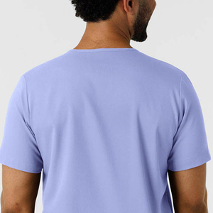 Professional Men Medical Scrub <b>Set</b> V-neck Short Sleeve Nursing Uniform Hospital <b>Doctor</b> Surgical Wear Breathable Workwear Uniform - Product Image 4