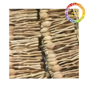 Cuchara de Madera Pulida Hecha a Mano con Diseño Rústico para Cafetería, Restaurante, Cocina, Vajilla Ecológica, Suministro al por Mayor - Product Image 3