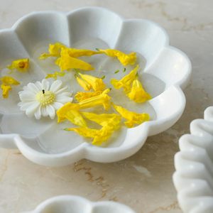ชามหินอ่อนงานหัตถกรรมแบบดั้งเดิมชามหินพลอยผ่านแสงโปร่งแสง - Product Image 2