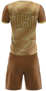 Unisex Brown Solid Shorts Elastic Waist With <b>Pockets</b> Sports Wear - Product Image 6