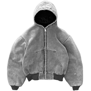 Sweat à capuche vintage Raf Raf pour homme – Molleton de coton épais, effet délavé à l'acide - Product Image 6