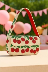Bolsa Potli de Loto, Regalo de Boda, Hecha a Mano, Única, con Cordón y Cuentas, Bolso de Novia Indio, Regalos de Compromiso - Product Image 4