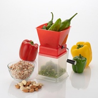 Coupe-piment en plastique de qualité supérieure avec poignée et lames en acier Grattoir à légumes Hachoirs à fruits et oignons pour grossiste de Lagos