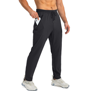 Pantalon de jogging athlétique pour homme en velours côtelé, 100 % coton écologique, respirant, avec taille élastique, pour performance active - Product Image 1