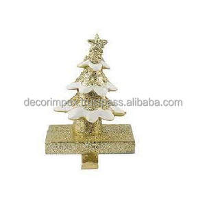 Cintre de bas d'arbre d'or pour le bas d'arbre d'or en métal et la décoration de fête de Noël créent de belles vacances - Product Image 2