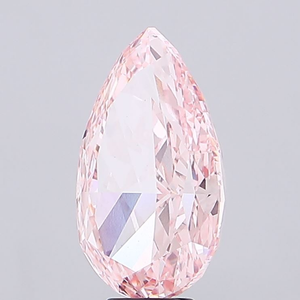 Excellente pierre de bijouterie synthétique polie, clarté VS1, certifiée IGI, 1 carat, taille poire, rose vif fantaisie, diamant cultivé en laboratoire, pierre libre - Product Image 5