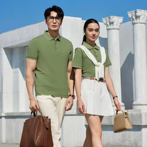 Unisex Summer for <b>Polo</b> <b>Shirts</b> Custom Logo Embroidery 75% Cotton Solid Button Knit Plain Design Short Length <b>4XL</b> for Men's Wear - Product Image 1