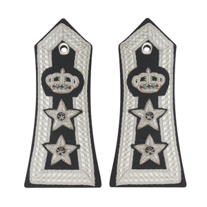 Diseño de Logotipo Personalizado, Epaulettes de Hombro Lisos Ecológicos de PVC/Algodón/Nailon/Poliéster, Parche Bordado, Accesorios para Uniformes - Product Image 1
