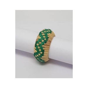 Anneaux de serviette en rotin tressé faits à la main, texture moderne en osier, durables, écologiques, décoration de table pour restaurants, hôtels, mariages, vente en gros. - Product Image 1