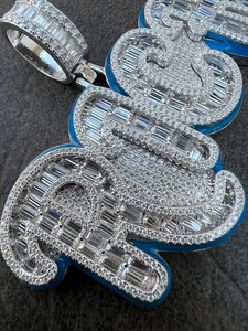 จี้เคลือบเงาแบบ Iced Out เงินแท้ 925 จี้ฮิปฮอป จี้สั่งทำพิเศษ จี้เพชรโมอิสซาไนต์ VVS จี้ตัวอักษร ผ่านการทดสอบเพชร - Product Image 5